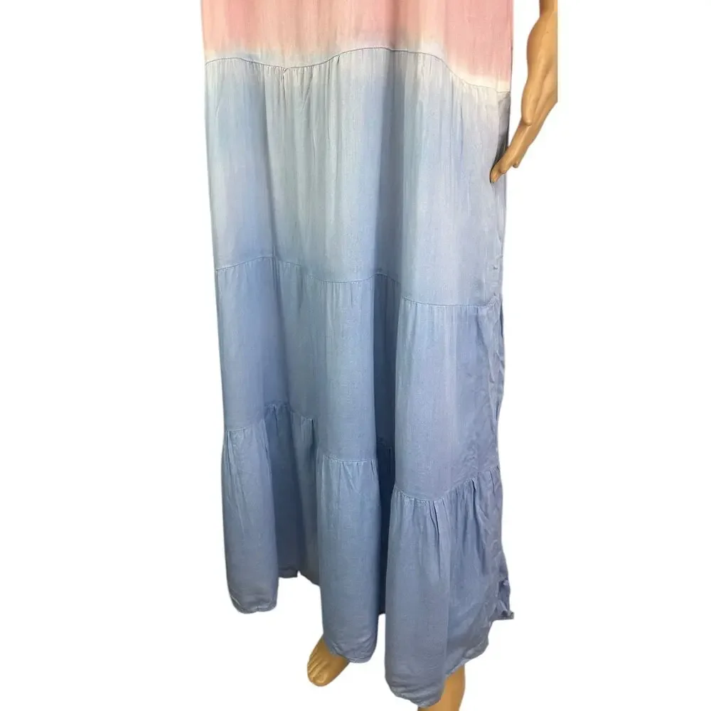 NWT Raviya Ombré Maxi Coverup Dress in Mauve Ombre Beachwear Size S